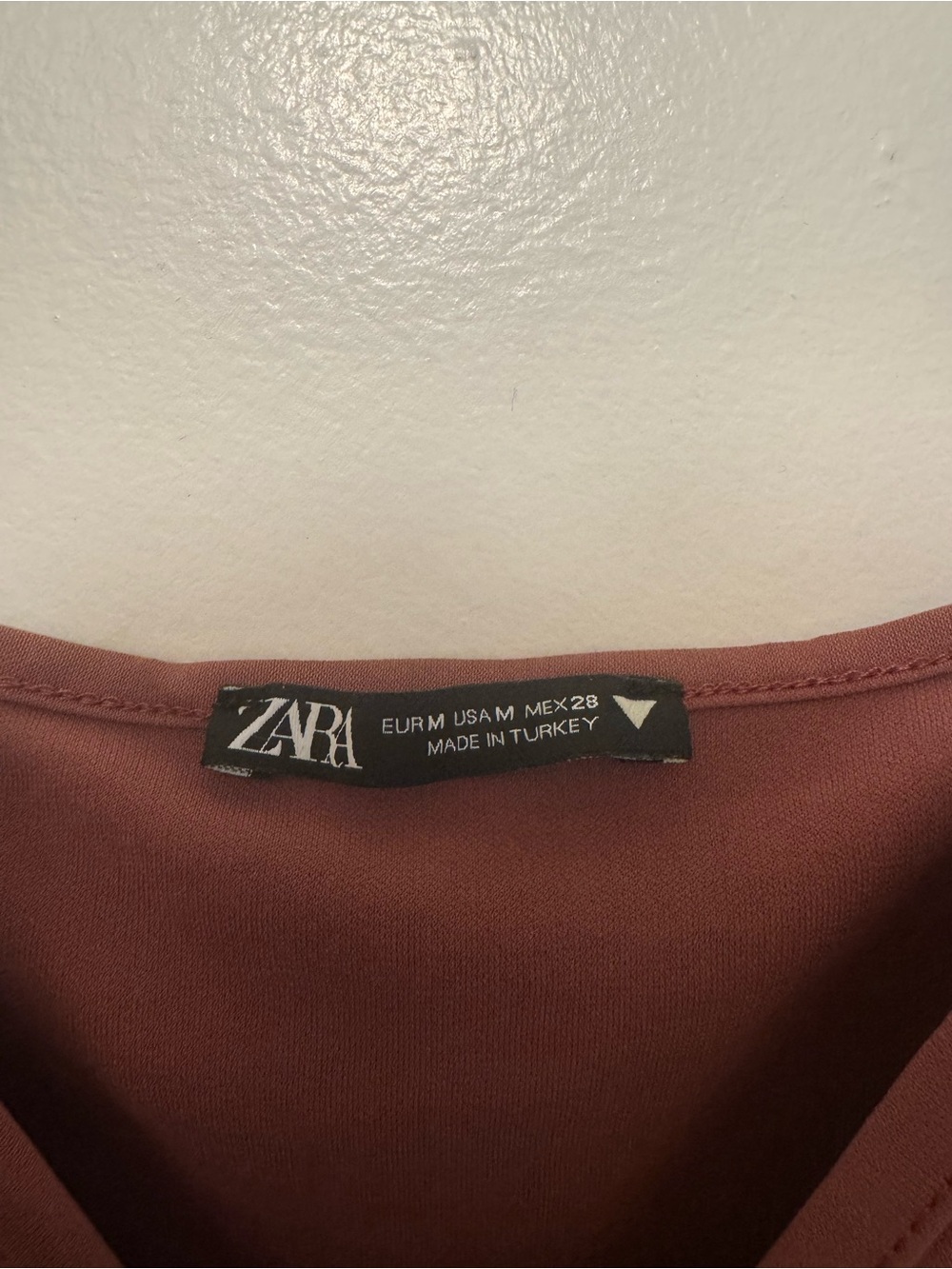 Zara Ruched Drawstring Spaghetti-Strap Cami in Rust - Picture 2 of 3